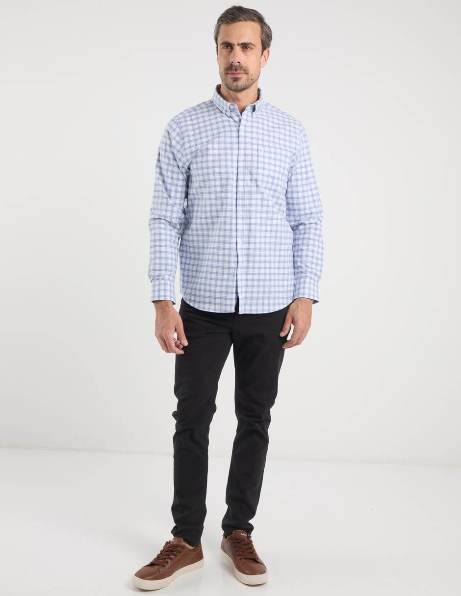 Camisa casual Dioro de algodón manga larga para hombre