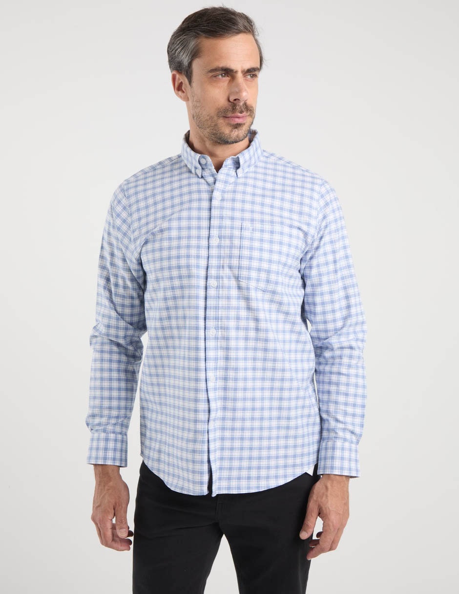 Camisa casual Dioro de algodón manga larga para hombre