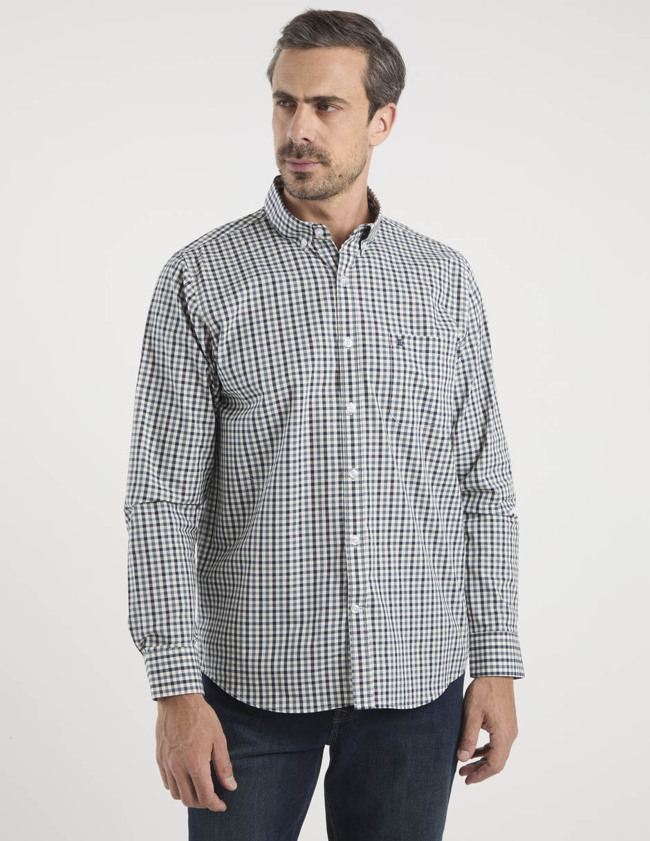Camisa Dioro de algodón manga larga para hombre