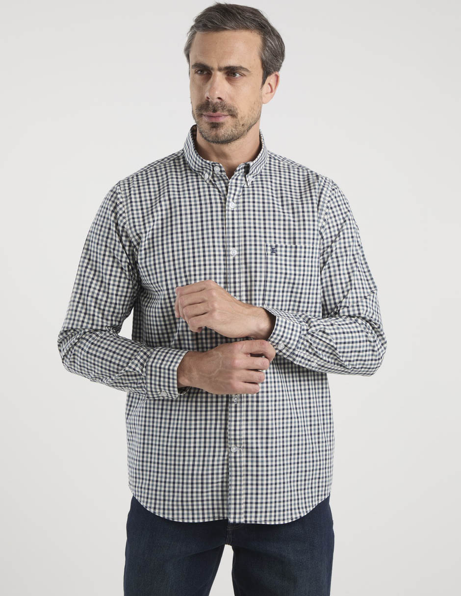 Camisa Dioro de algodón manga larga para hombre