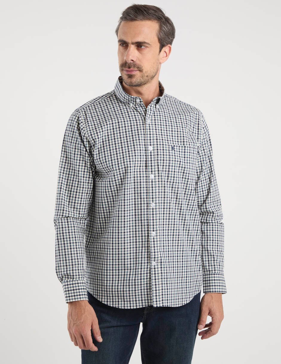 Camisa Dioro de algodón manga larga para hombre