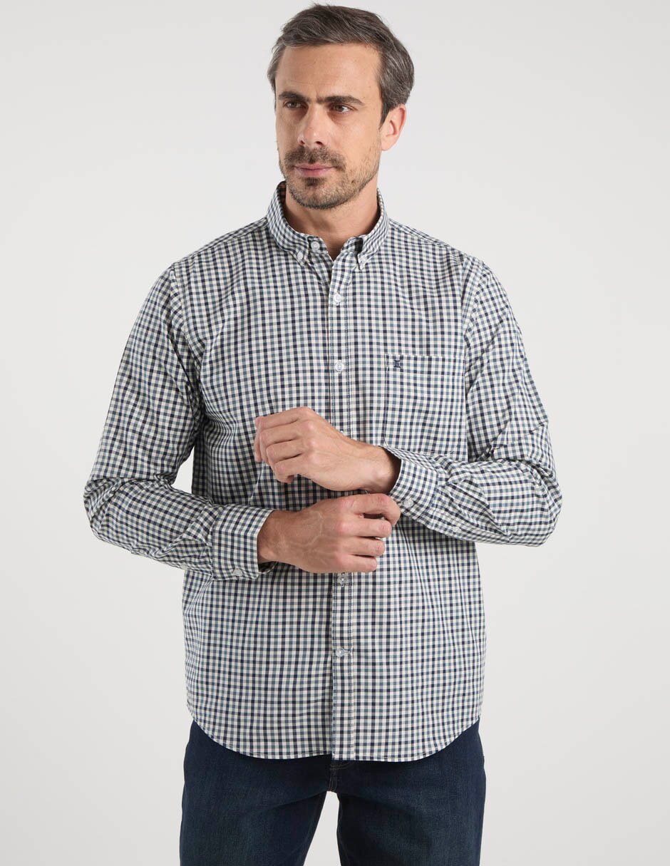 Camisa Dioro de algodón manga larga para hombre