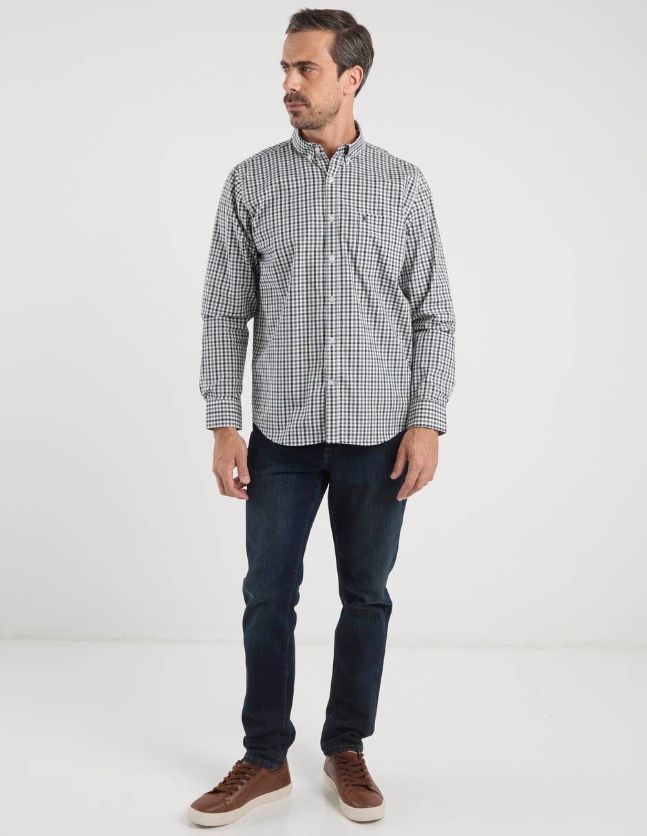 Camisa Dioro de algodón manga larga para hombre