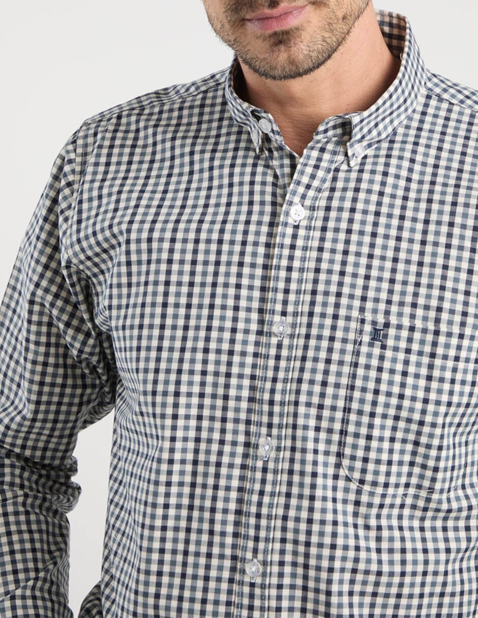 Camisa Dioro de algodón manga larga para hombre