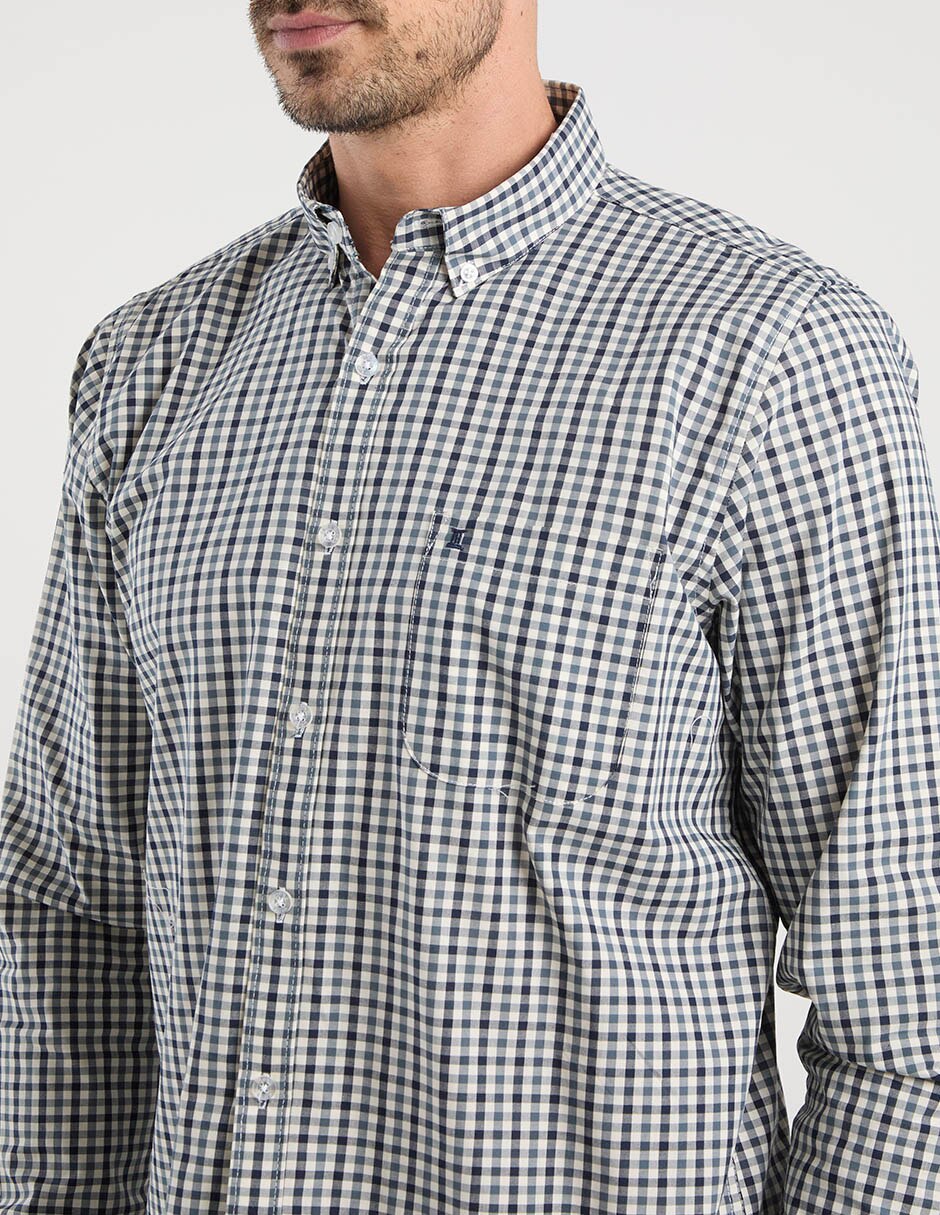 Camisa Dioro de algodón manga larga para hombre