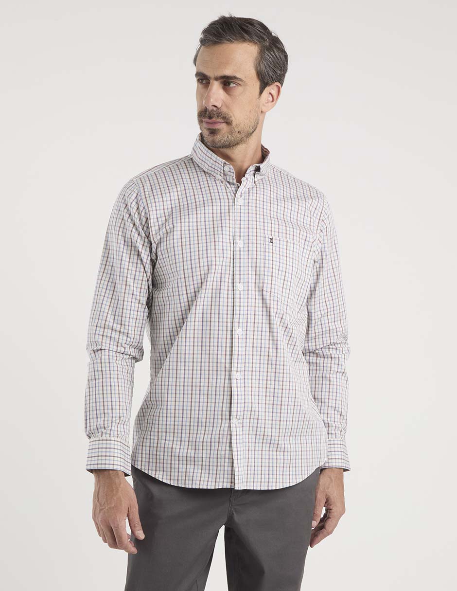 Camisa casual Dioro manga larga para hombre
