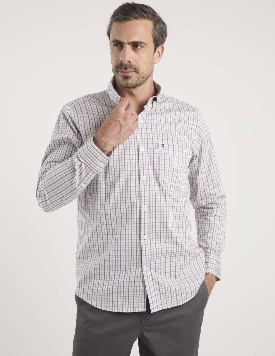 Camisa casual Dioro manga larga para hombre