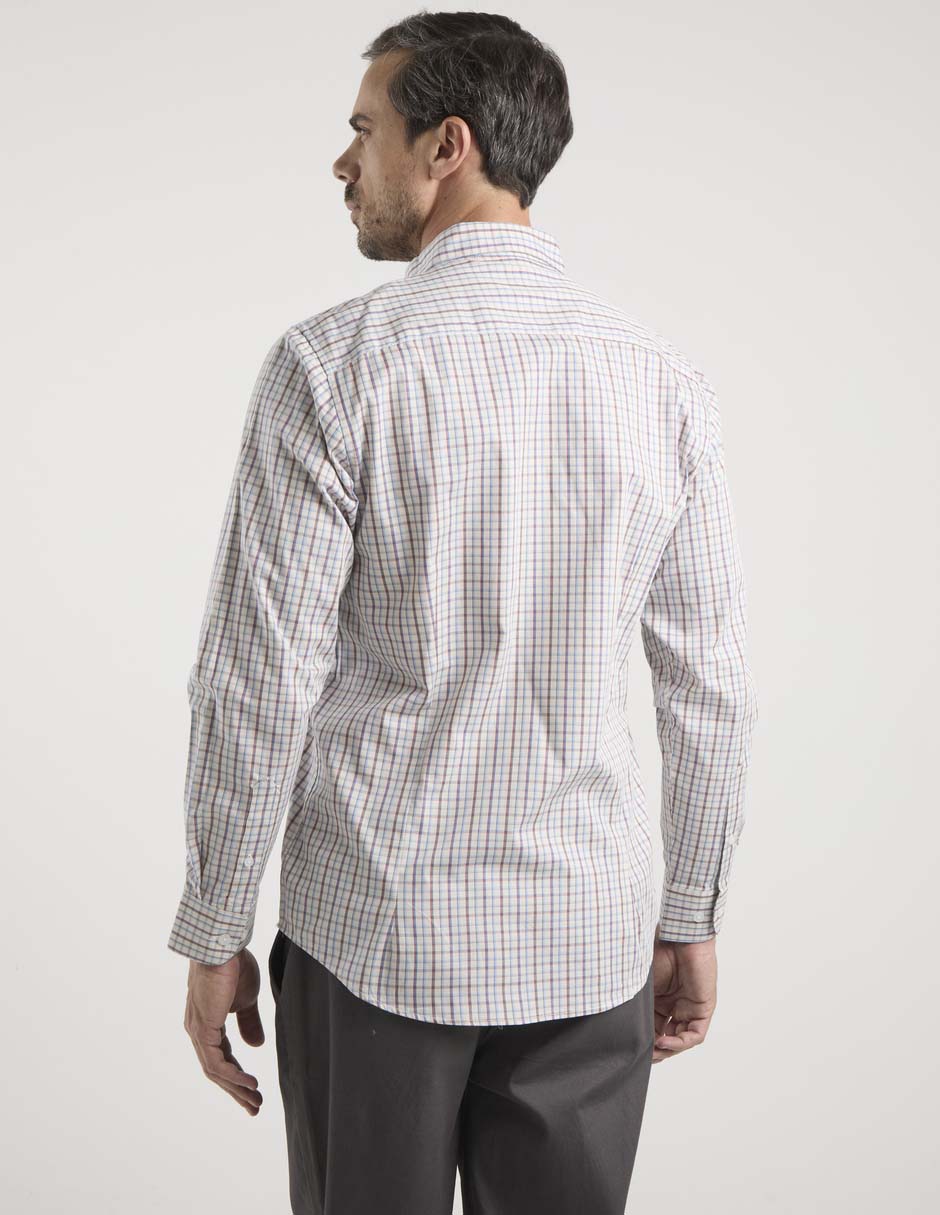 Camisa casual manga larga para hombre