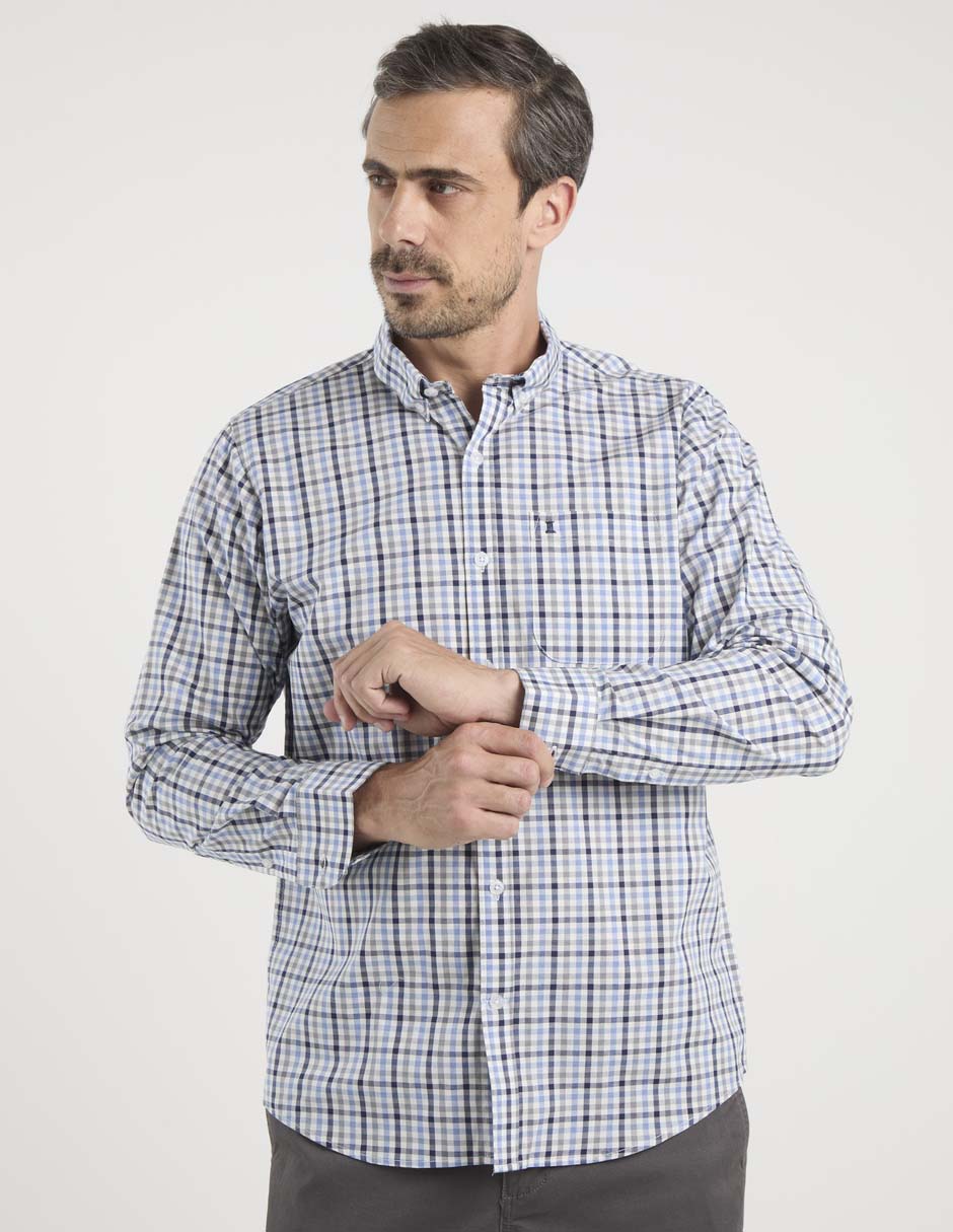 Camisa casual Dioro manga larga para hombre