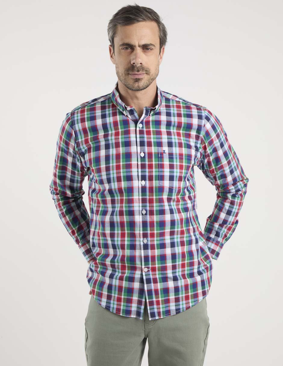 Camisa casual Dioro manga larga para hombre