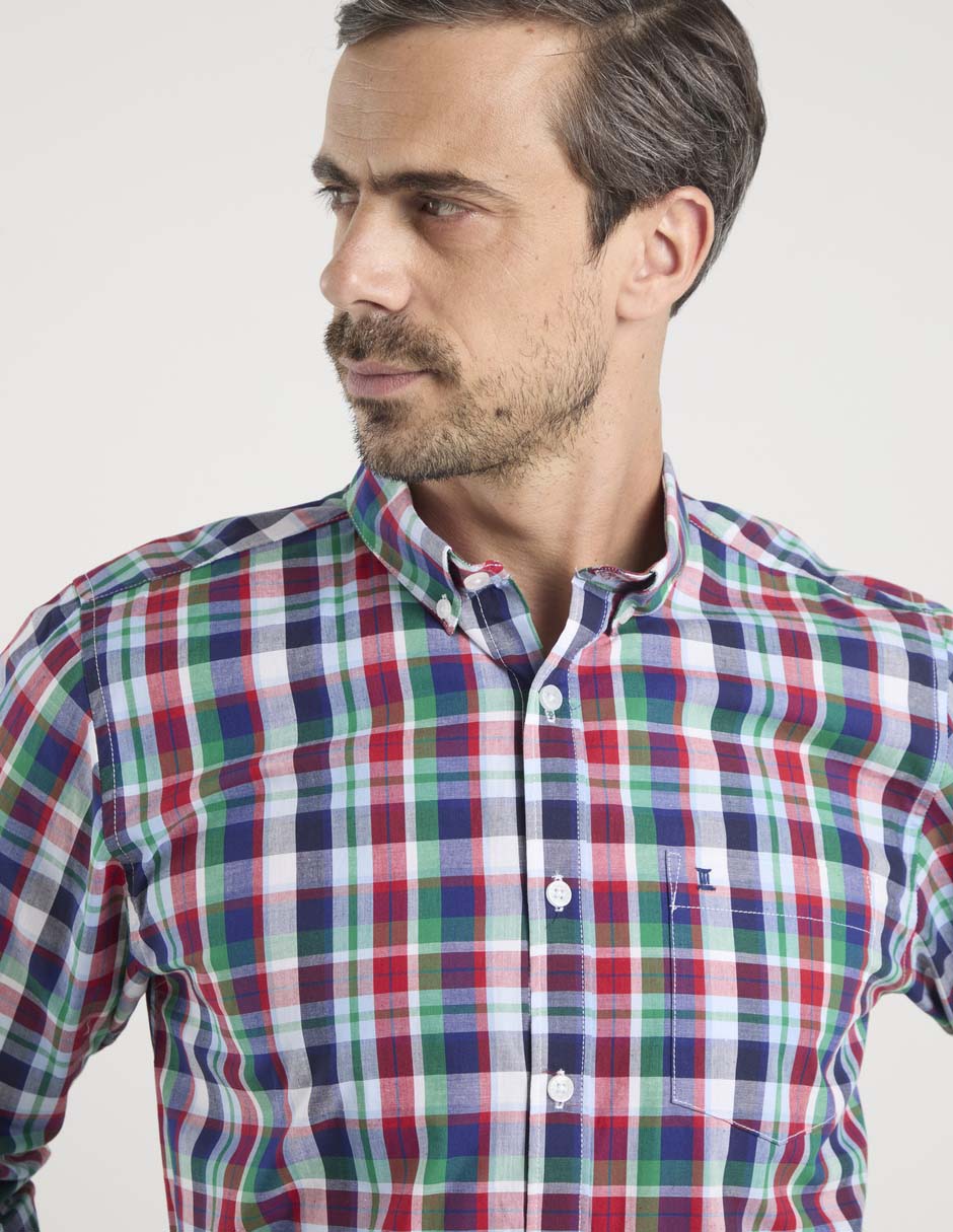 Camisa casual Dioro manga larga para hombre