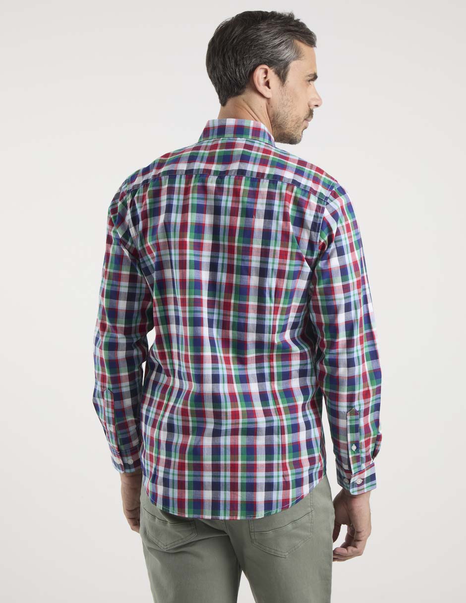 Camisa casual Dioro manga larga para hombre