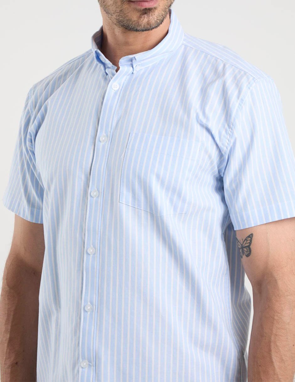 Camisa casual manga corta para hombre 5