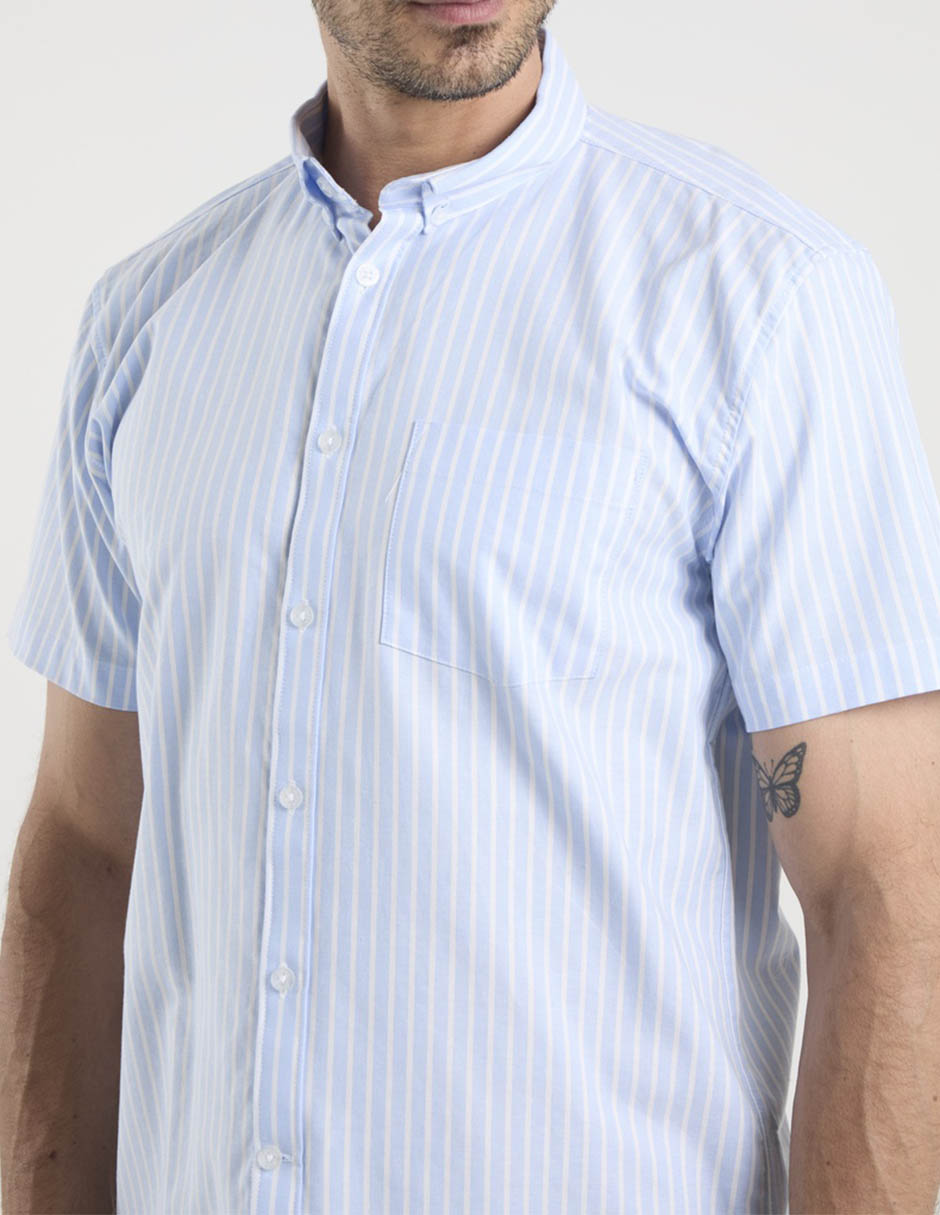 Camisa casual Dioro manga corta para hombre