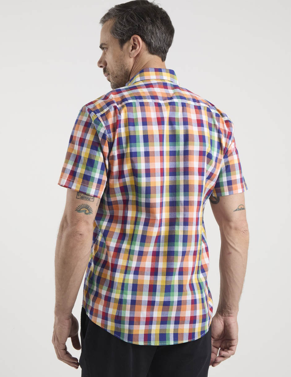 Camisa casual Dioro manga corta para hombre