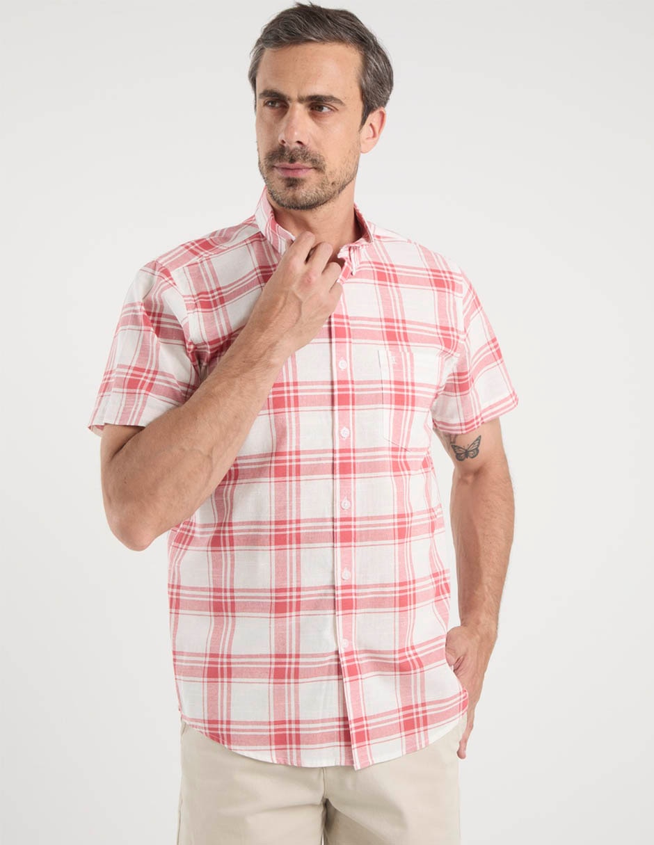 Camisa casual Dioro manga corta para hombre