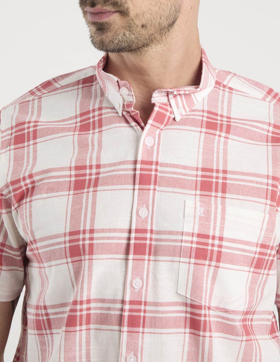 Camisa casual Dioro manga corta para hombre