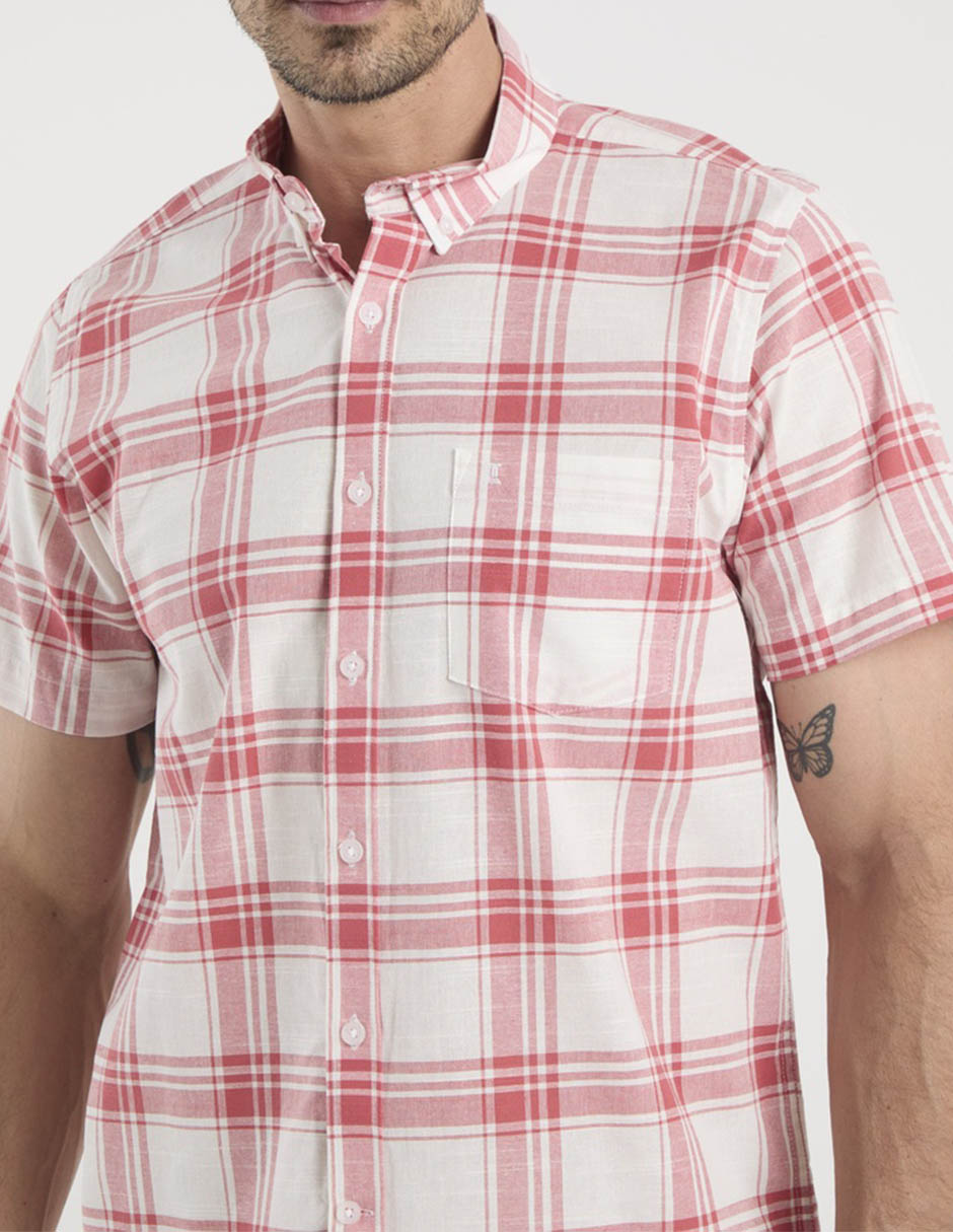 Camisa casual Dioro manga corta para hombre