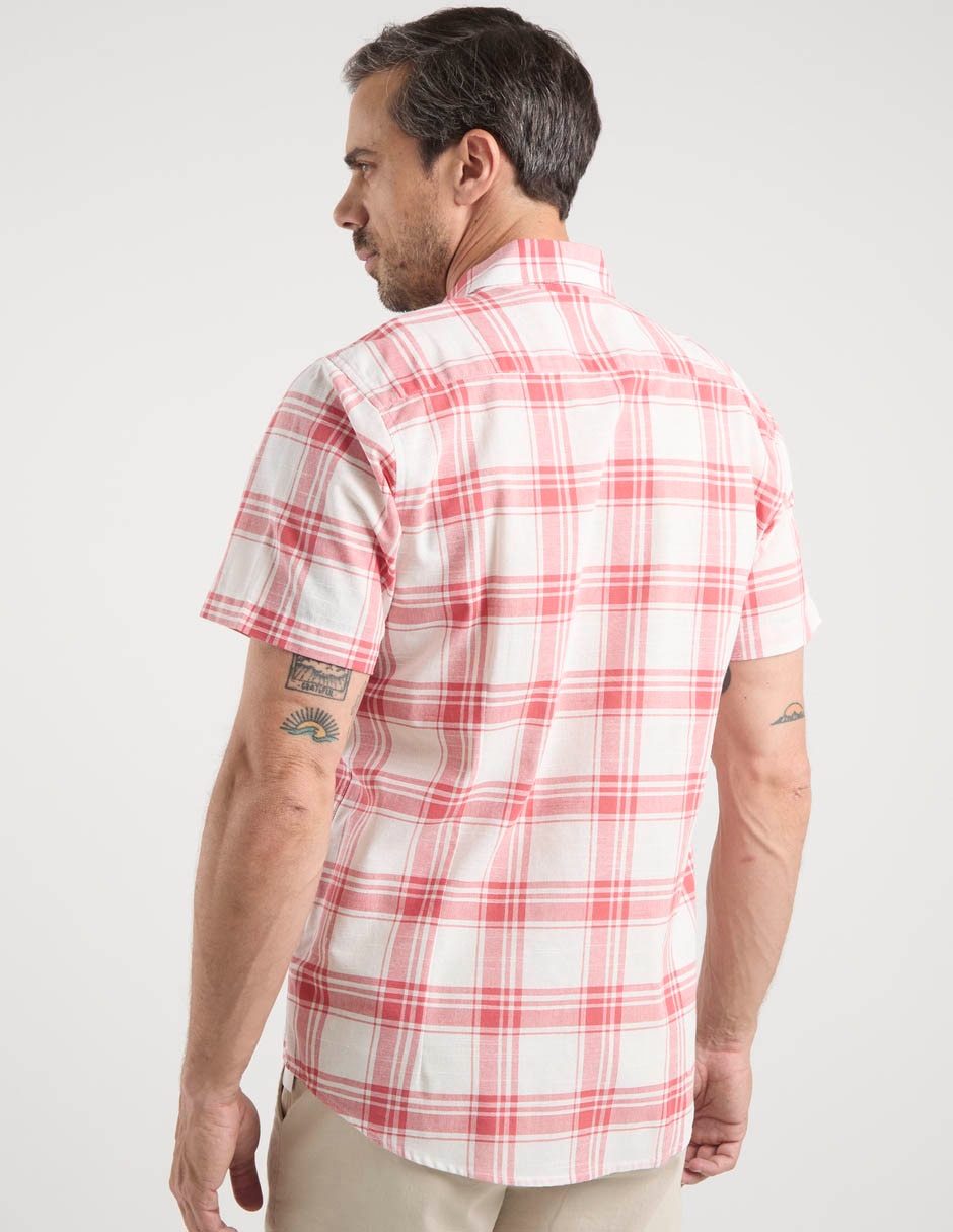 Camisa casual Dioro manga corta para hombre