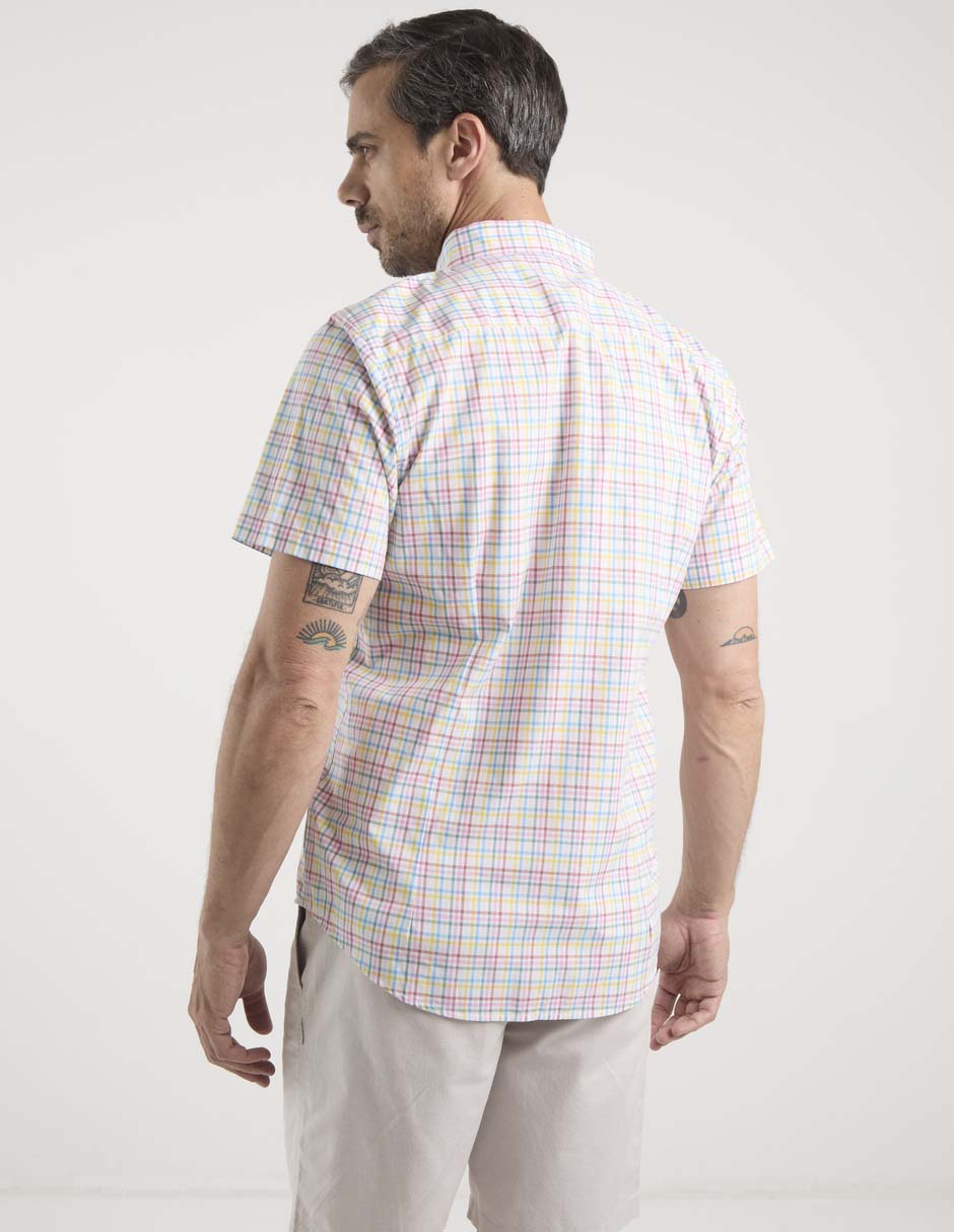 Camisa casual manga corta para hombre 4