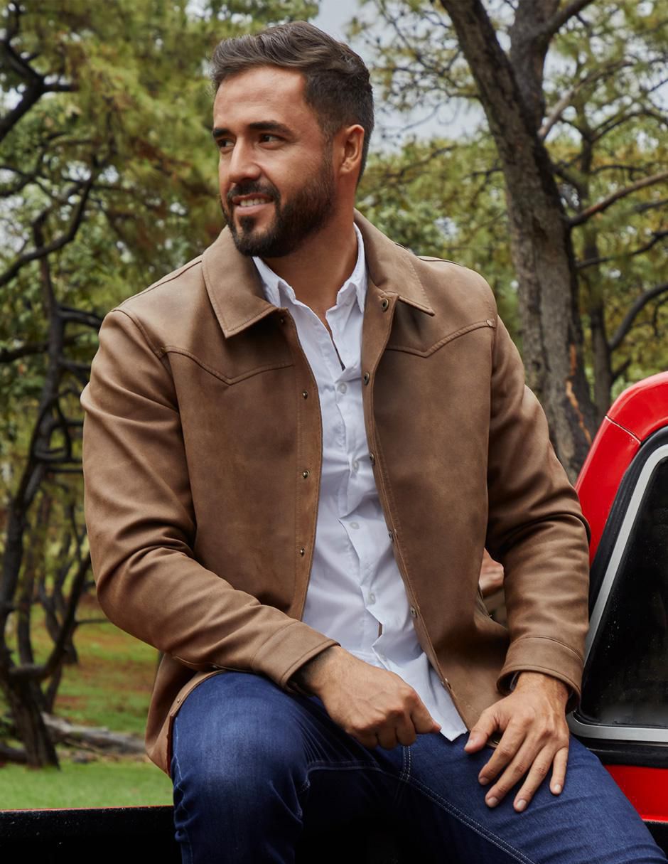 Chamarra casual con bolsillos para hombre 3