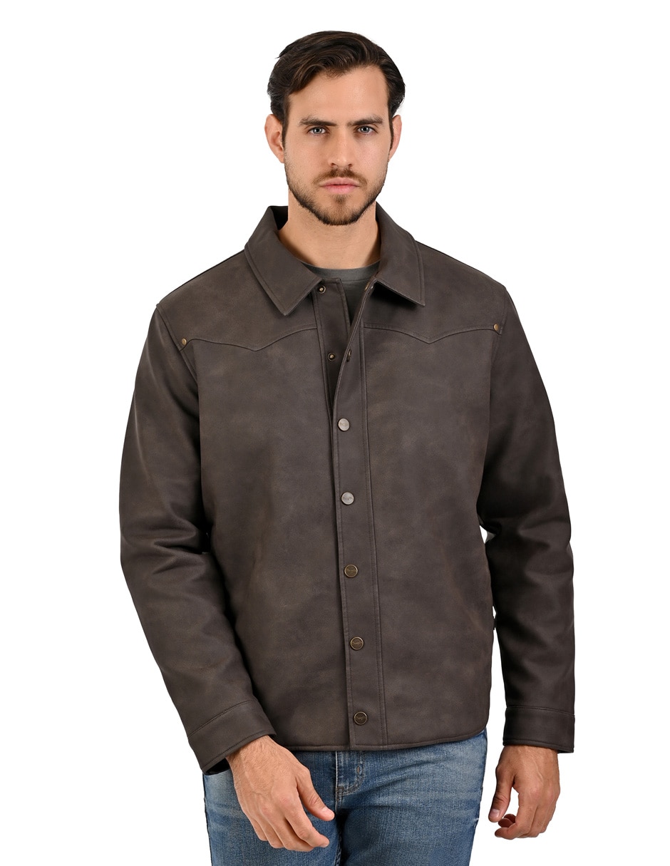 Chamarra casual Wrangler con bolsillos para hombre