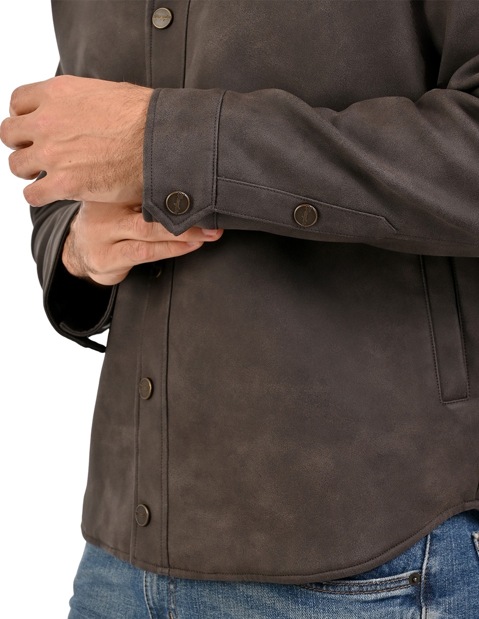 Chamarra casual Wrangler con bolsillos para hombre