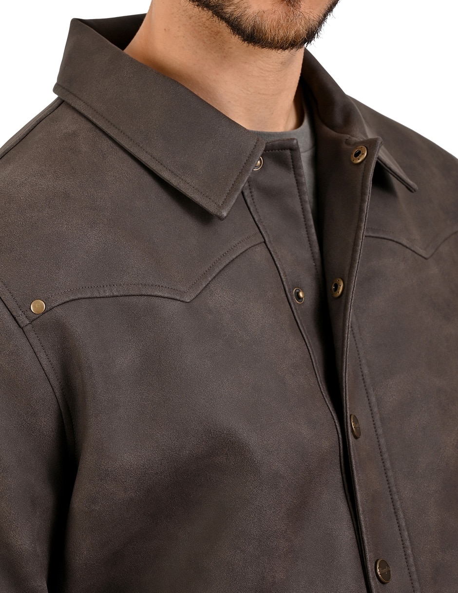 Chamarra casual Wrangler con bolsillos para hombre