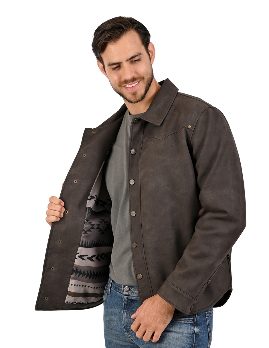 Chamarra casual Wrangler con bolsillos para hombre