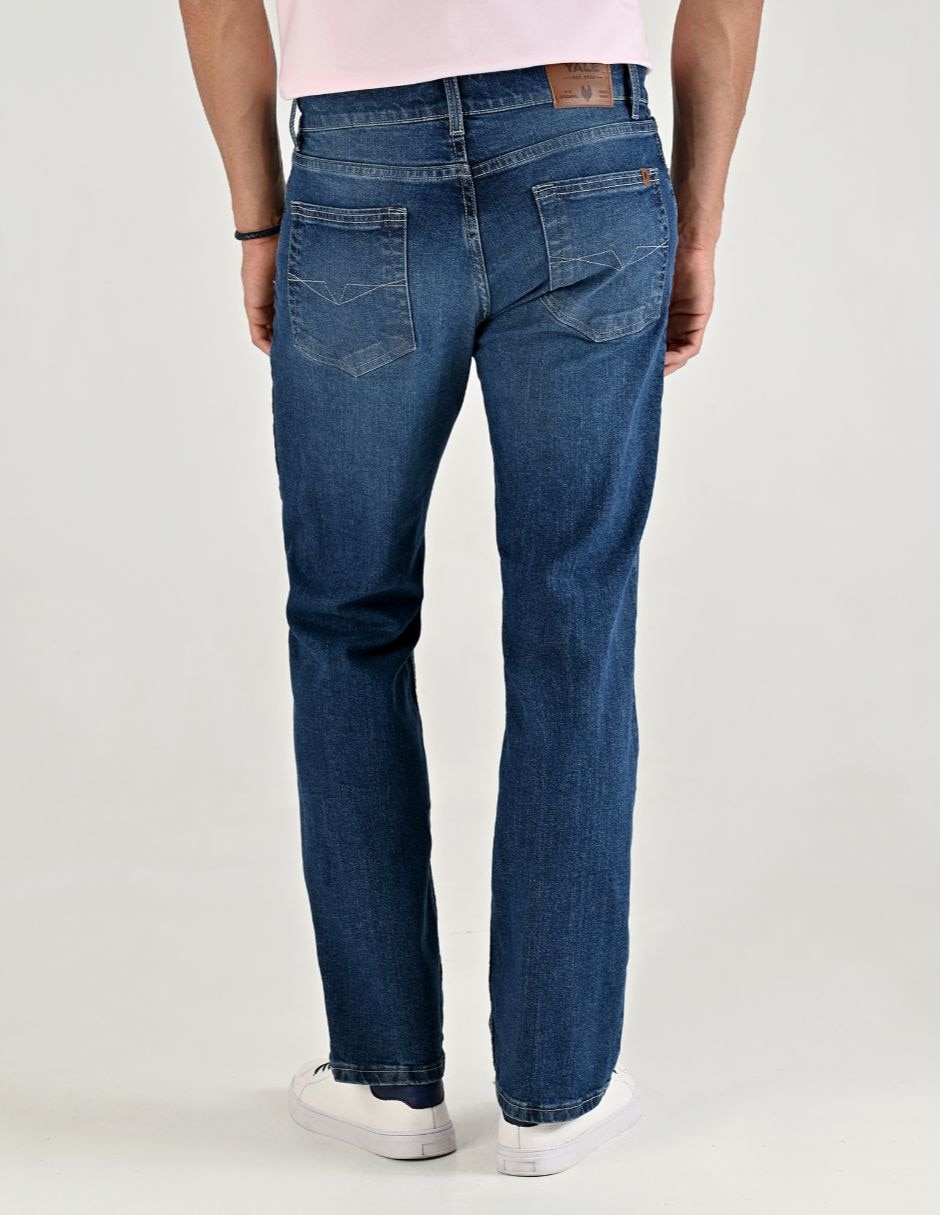 Jeans regular Yale lavado stone wash para hombre