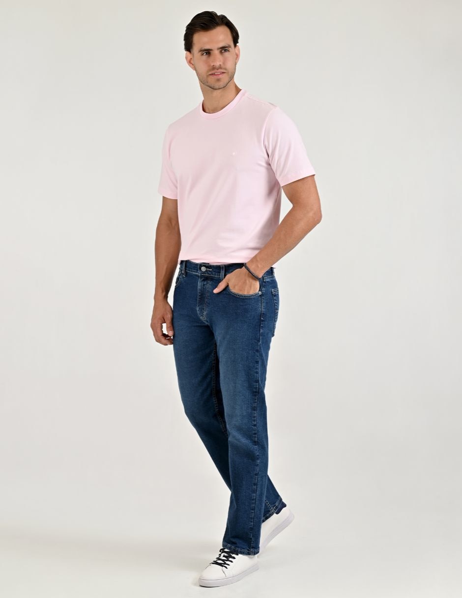 Jeans regular Yale lavado stone wash para hombre