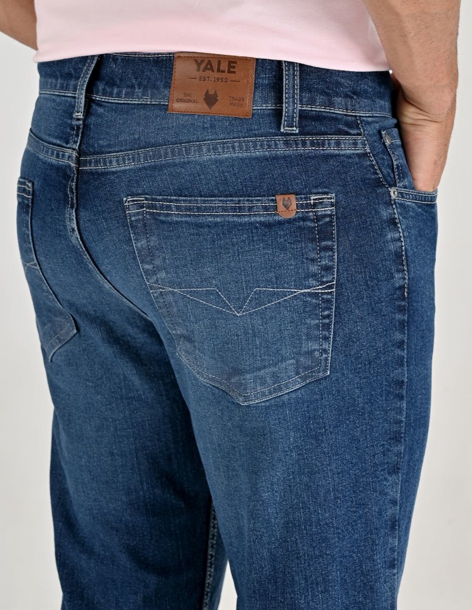 Jeans regular Yale lavado stone wash para hombre