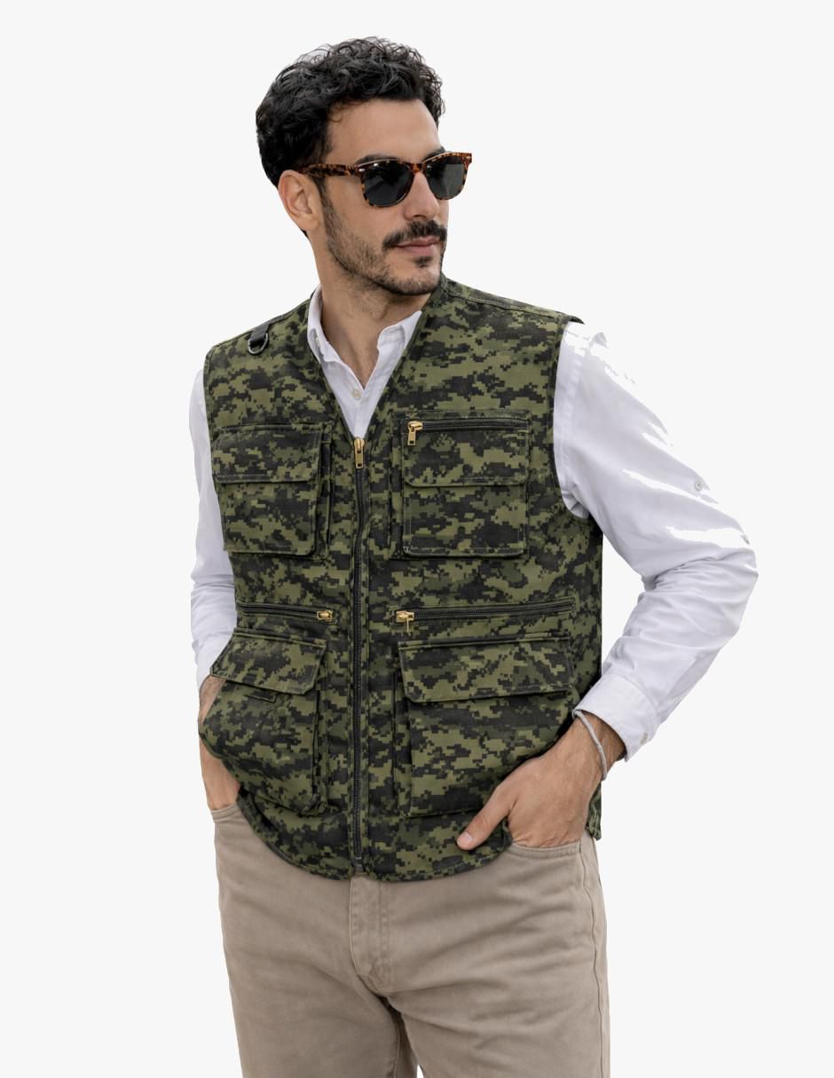 Chaleco con bolsillos para hombre