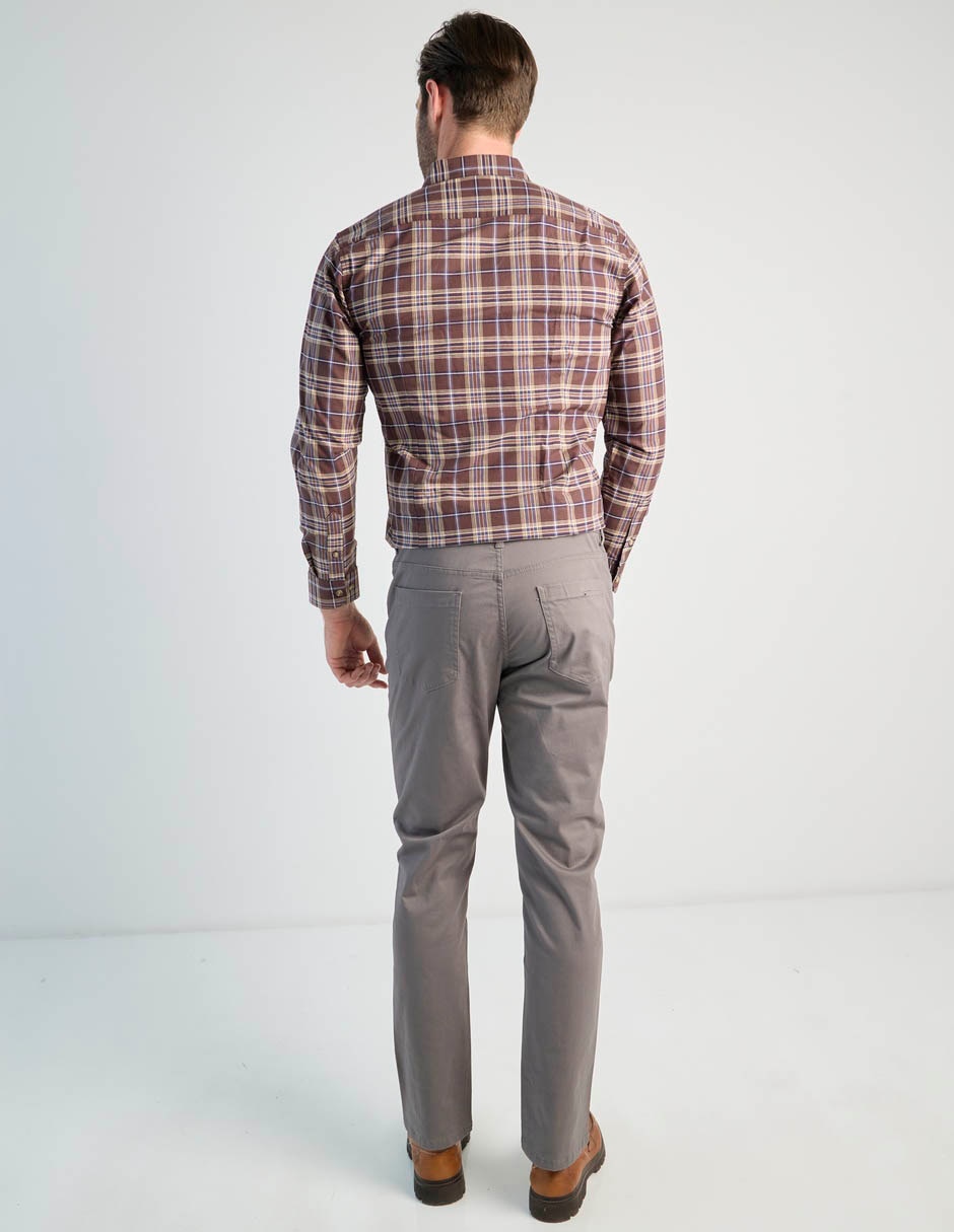 Pantalón chino straight de algodón para hombre 3