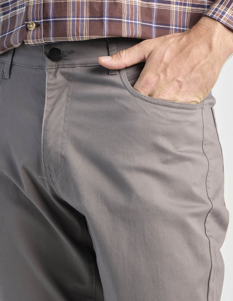 Pantalón chino straight de algodón para hombre 2