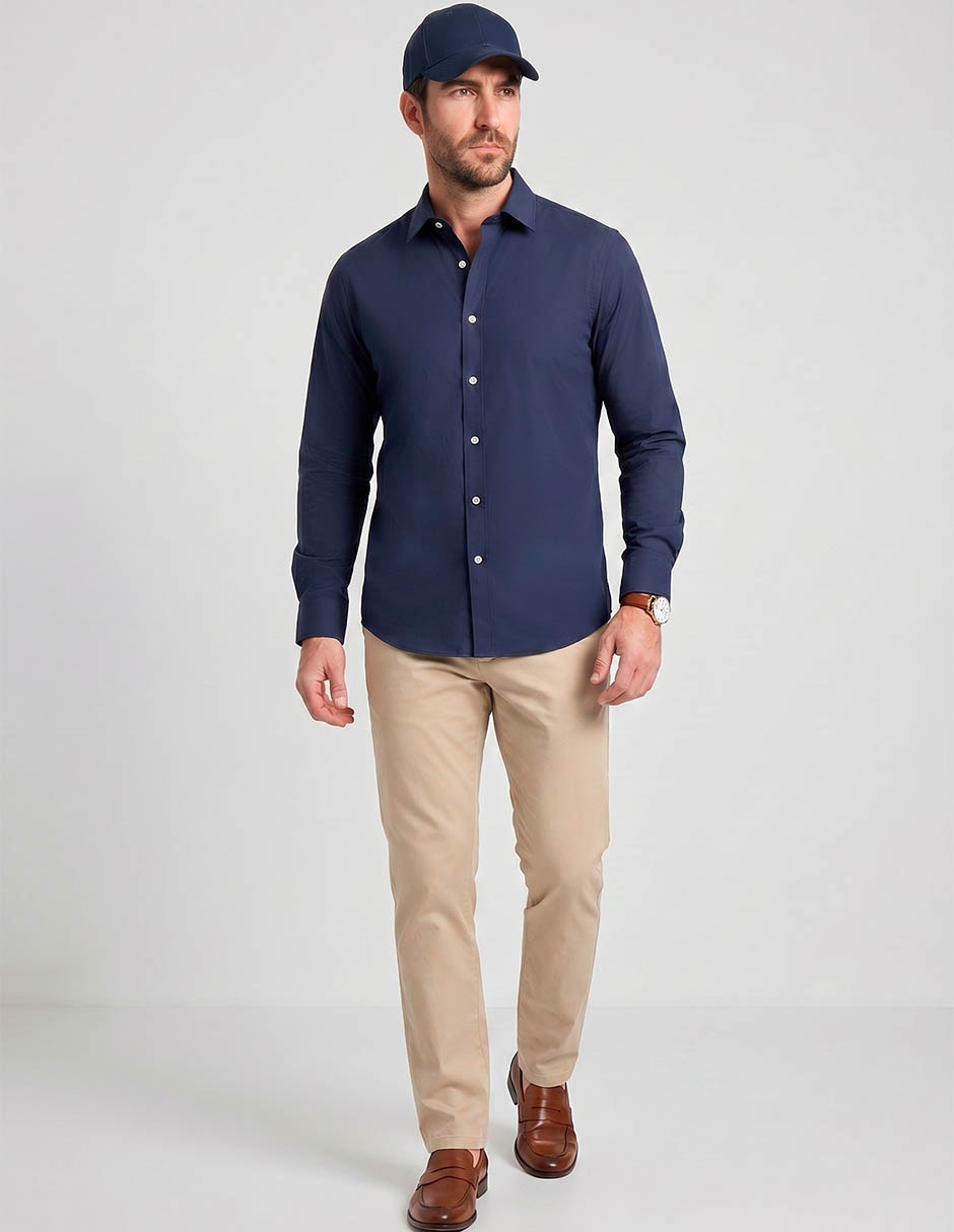 Camisa casual manga larga para hombre Camisa casual manga larga para hombre