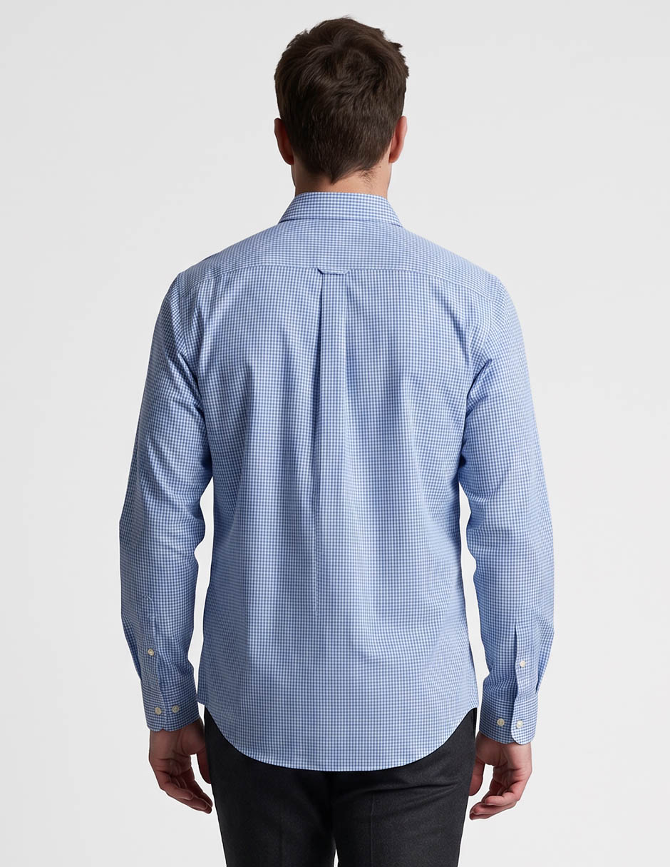 Camisa casual de algodón manga larga para hombre 2