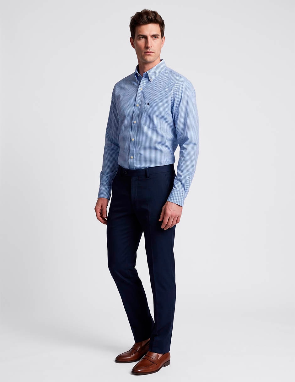 Camisa casual de algodón manga larga para hombre 3