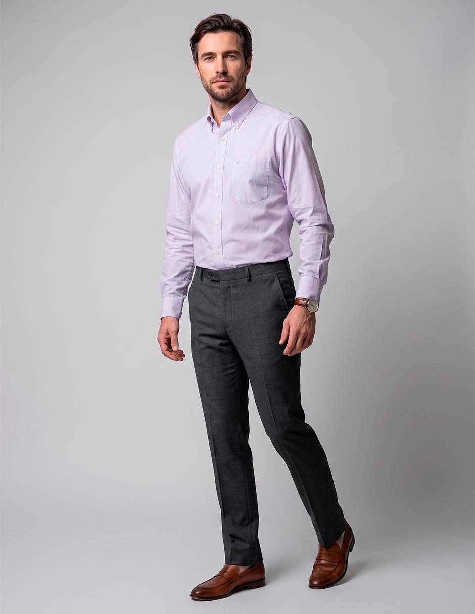 Camisa casual de algodón manga larga para hombre 3