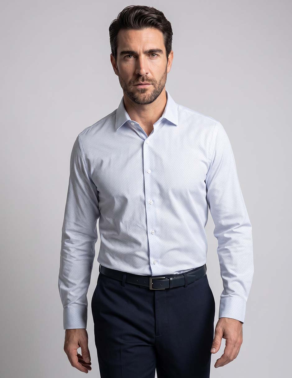 Camisa casual Izod manga larga para hombre