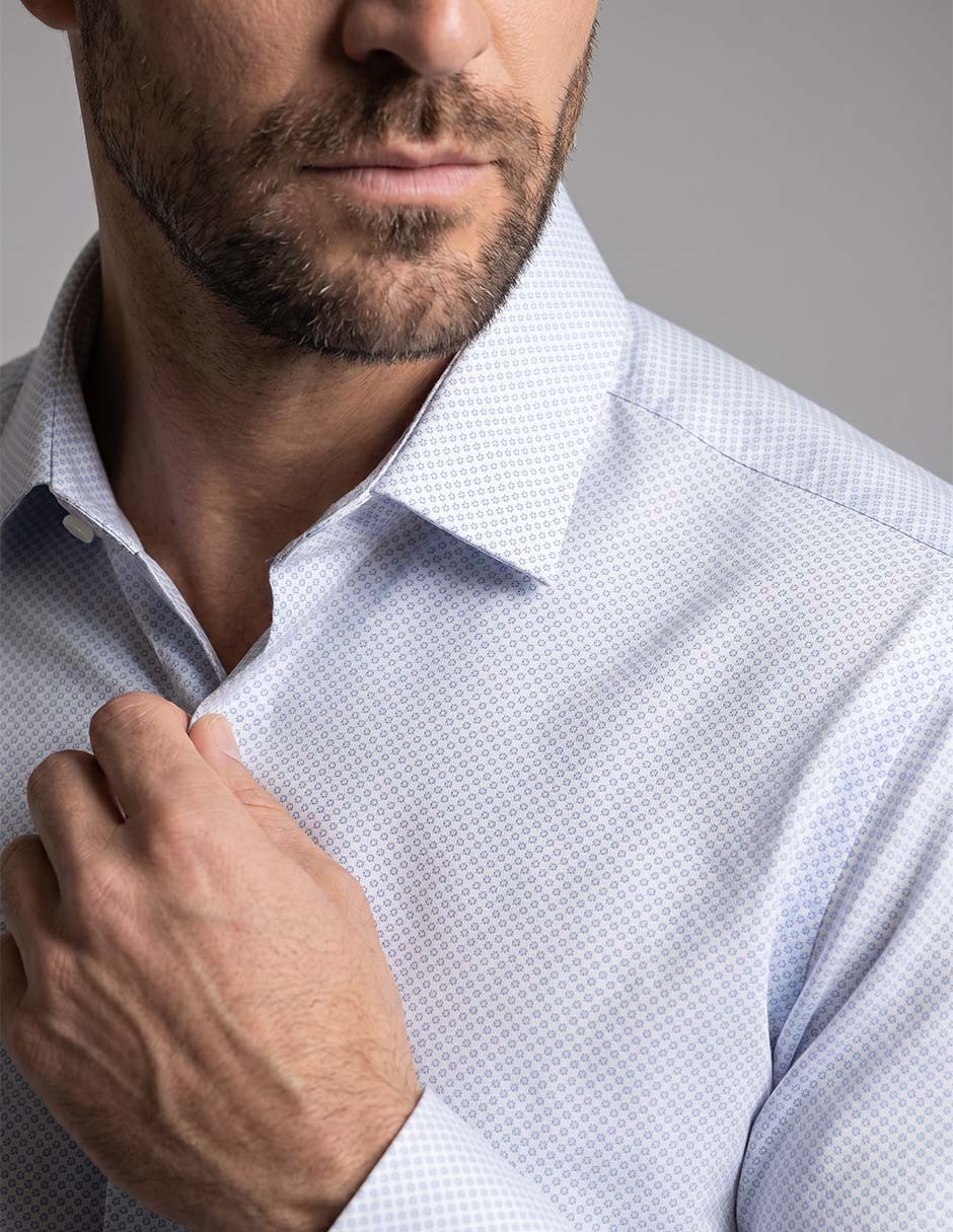 Camisa casual Izod manga larga para hombre