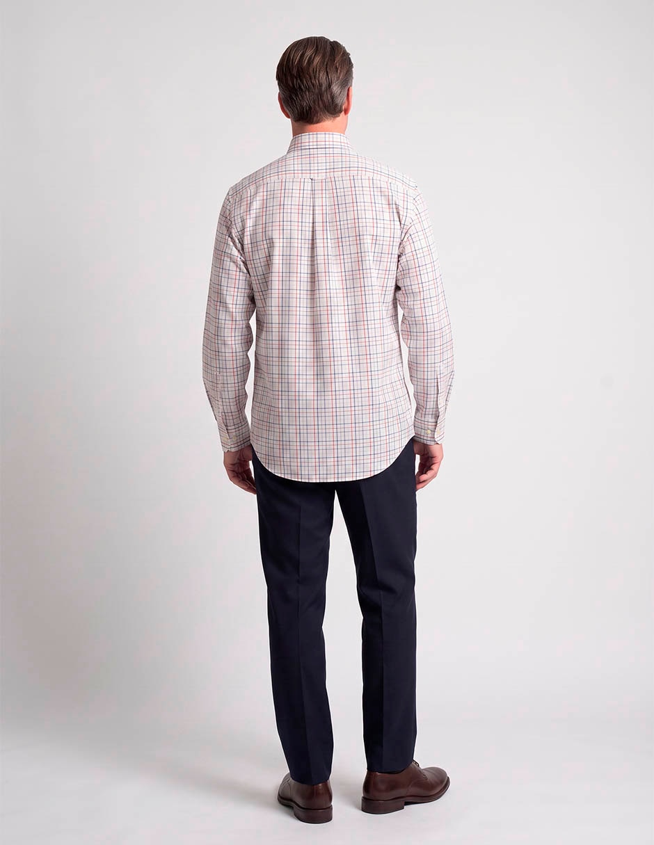 Camisa casual de algodón manga larga para hombre 4