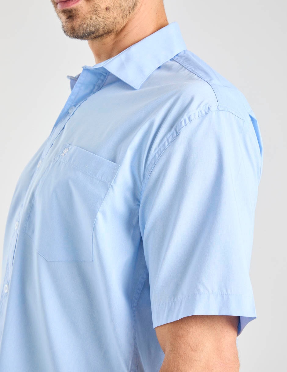 Camisa casual Cavalatti de algodón manga corta para hombre