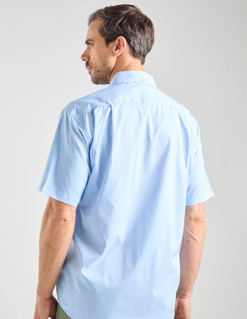 Camisa casual Cavalatti de algodón manga corta para hombre