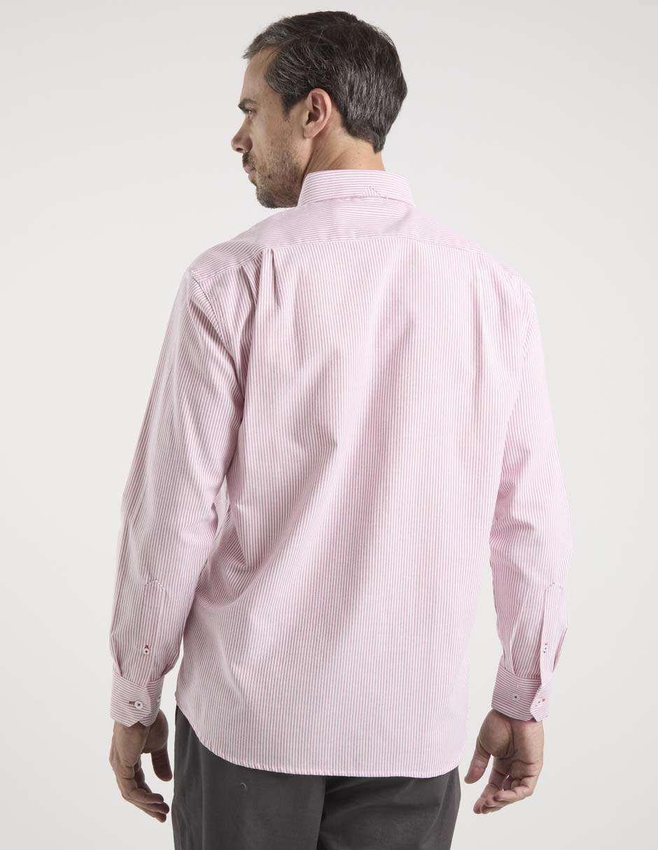 Camisa casual Cavalatti de algodón manga larga para hombre