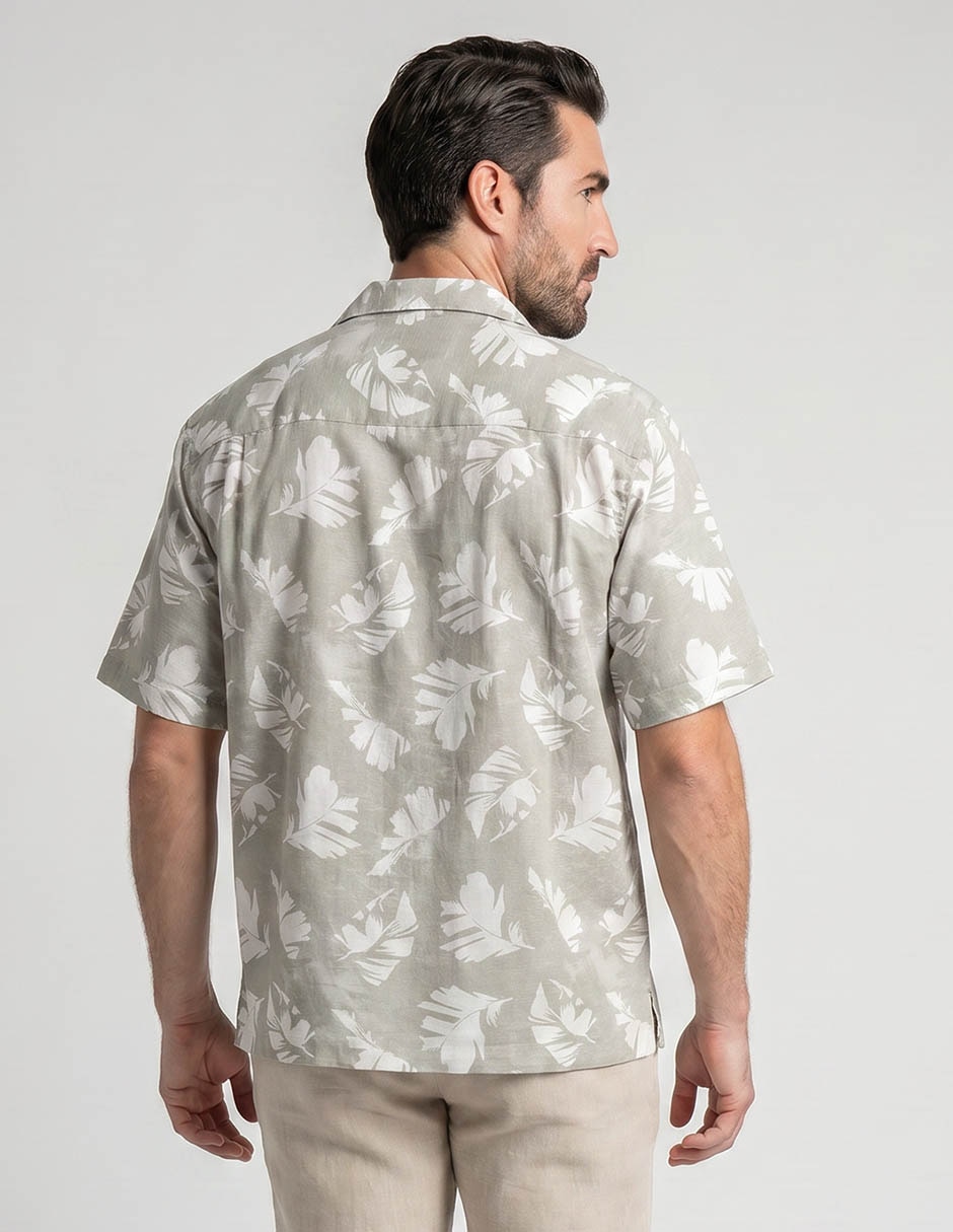 "camisa/sobrecamisa" casual "de" (si aplica) algodón "manga" corta "para hombre" 2