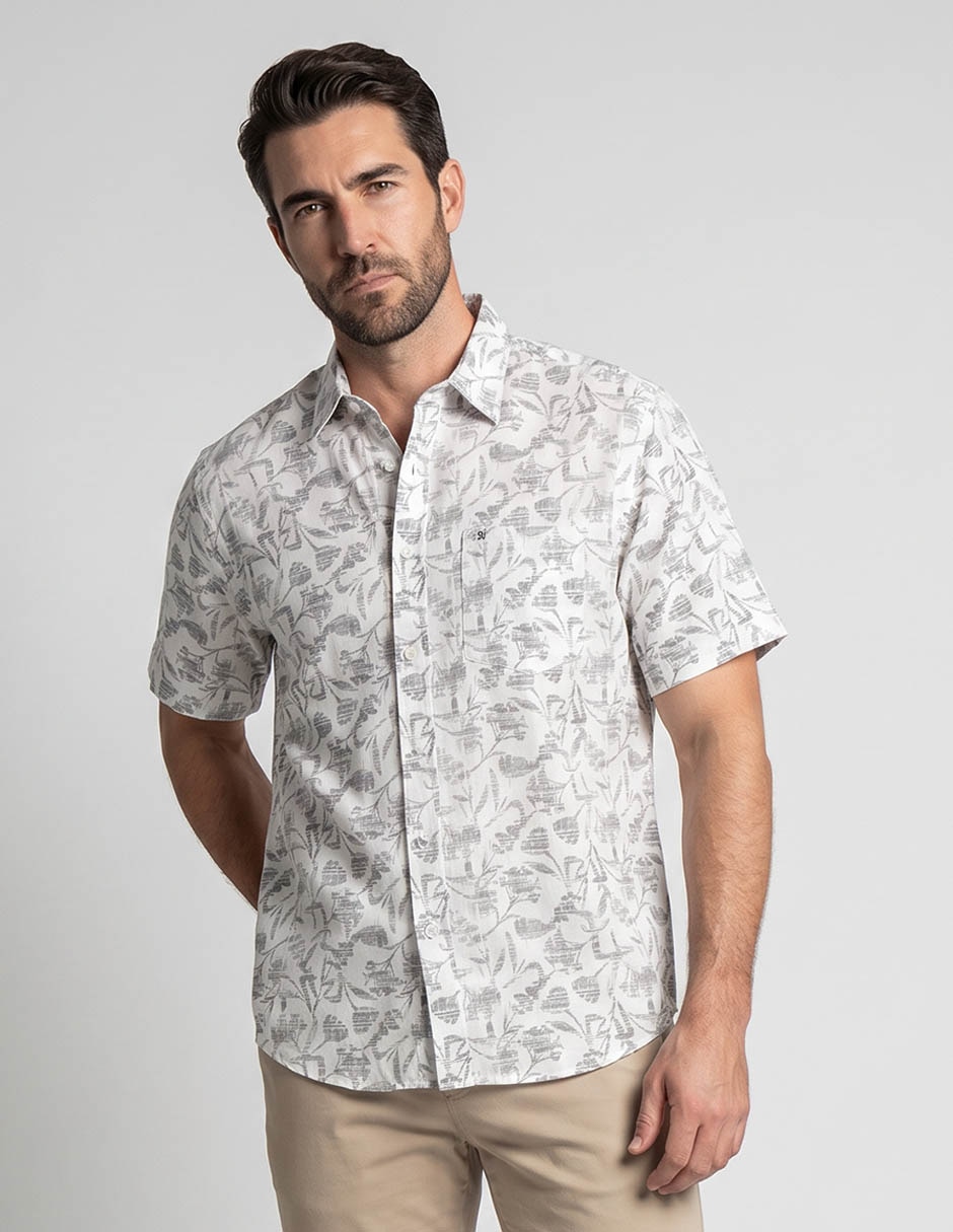 'camisa/sobrecamisa' casual 'de' (si aplica) algodón 'manga' corta 'para hombre'