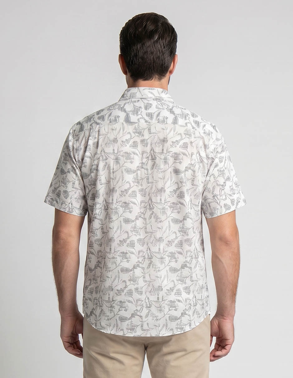 "camisa/sobrecamisa" casual "de" (si aplica) algodón "manga" corta "para hombre" 2