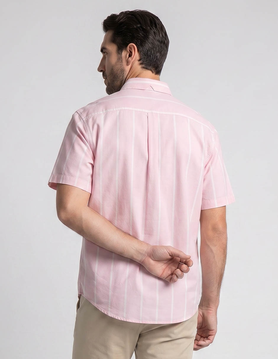 Camisa/Sobrecamisa Casual De Algodón Manga Corta Para Hombre 2