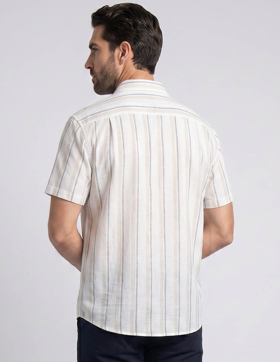 "camisa/sobrecamisa" casual "de" (si aplica) mezcla de materiales "manga" corta "para hombre" 2